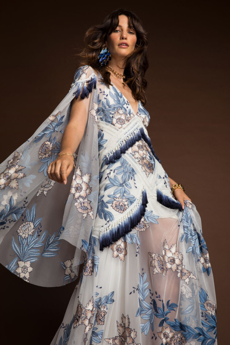 Aegean Gown Indigo