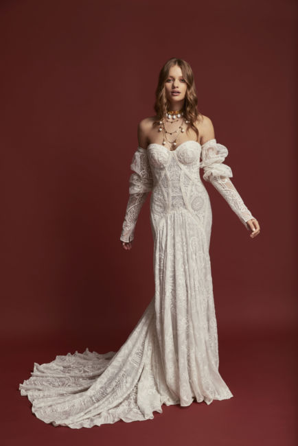 Lotus Gown with Cypress Sleeves