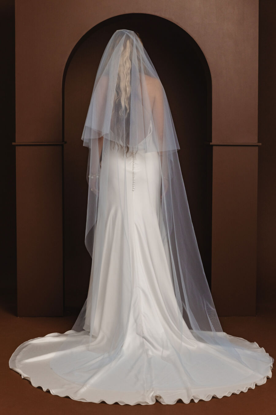 Tiered Veil • Azure Blue